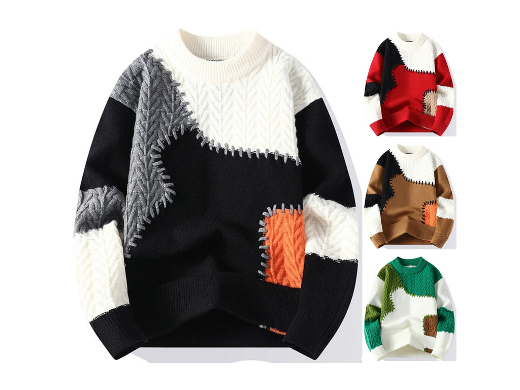 Herren Winter Casual Pullover Rundhals Strickpullover | 2410-WE24606 