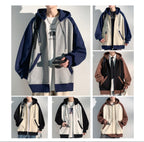 Lässige Strickjacke mit Reißverschluss für Herren, gewebtes Sport-Hoodie-Sweatshirt | JQN-3243 