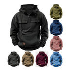 Herren Retro Kapuzenpullover Einfarbig Langarm Hoodie für Herbst &amp; Winter | AL74 