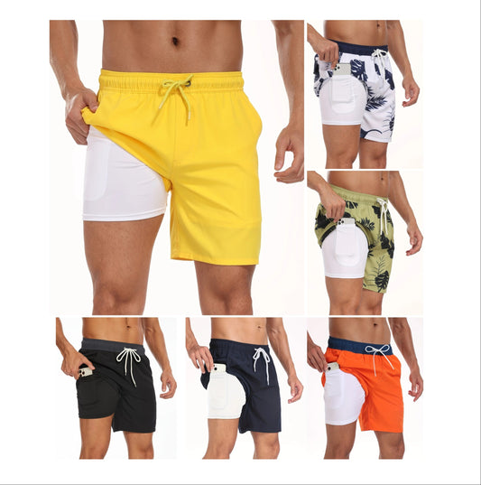 Schnelltrocknende Sommer-Strandshorts für Herren, mit Milchseide gefütterte Badehose für Männer | 265SCTK 