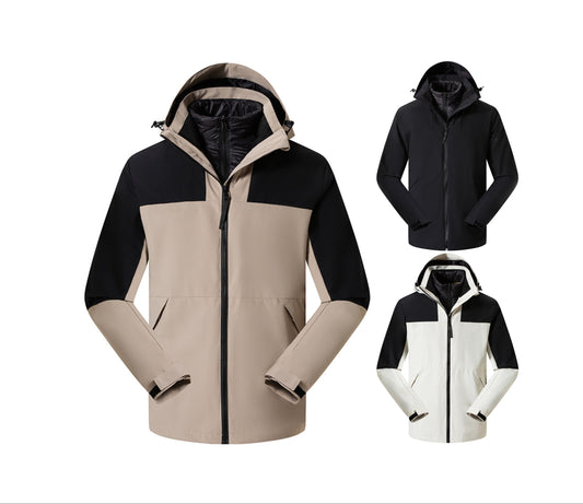 Premium 3-in-1 StormGuard Jacket | 8000mm Waterproof Down-Filled Parka with Detachable Inner Layer | TSL-C05Y