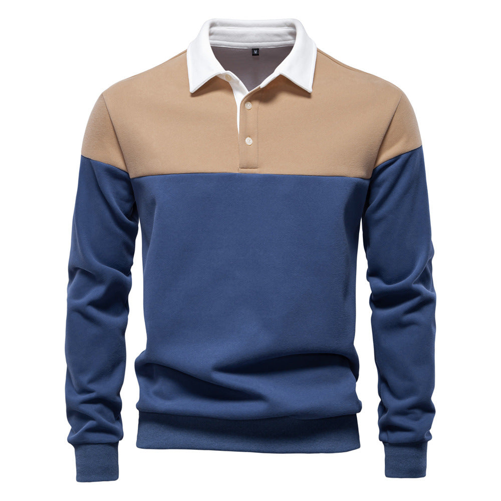 Langarm-Sweatshirt mit Polokragen für Herren – 2025 Frühlings-Casual-Streetwear-Top | HD3006 