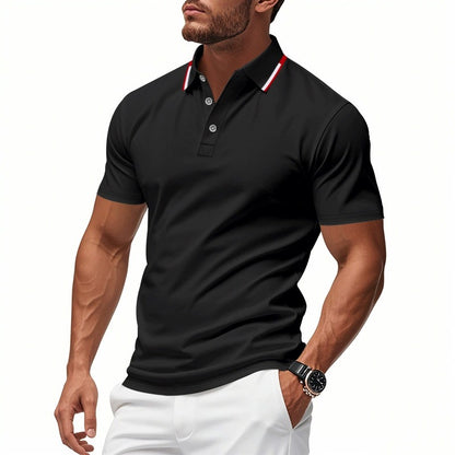 Schnelltrocknendes Golf-Poloshirt für Herren – Kurzarm-Sommer-Business-Casual-Oberteil | DS-2108