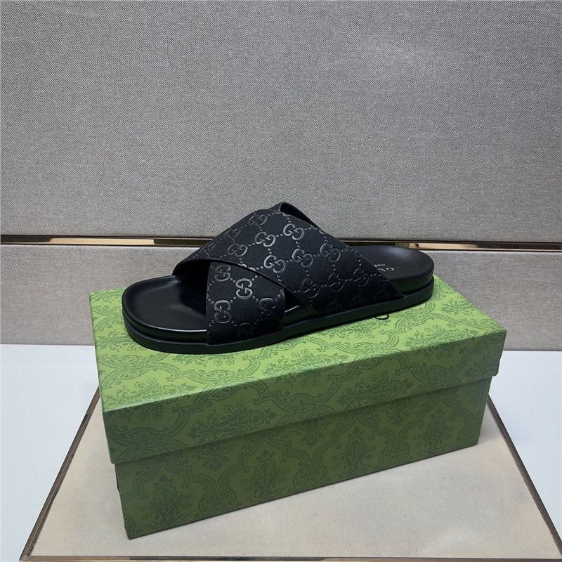Men‘s Genuine Leather Slide Sandals | Summer Outdoor Casual Flip Flops | Anti-Slip Beach & Streetwear Sandals | 3001