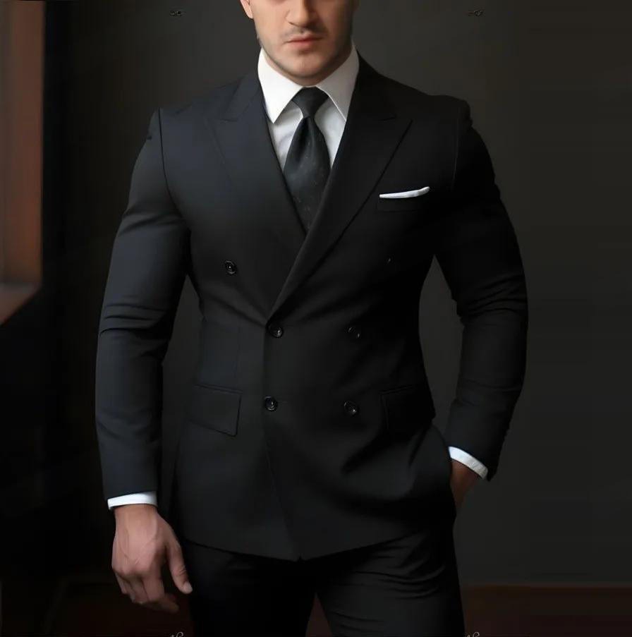 Men's Premium 2pcs Suits – Formal Wedding Groom Attire | 001