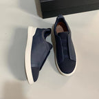 New Genia Men's Slip-On Loafers | Genuine Leather Luxury Sneakers with Sheepskin Lining | Premium Casual Driving Shoes | 6188