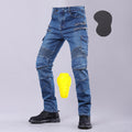 Motorcycle Riding Jeans Casual Cargo Pants with Protective Armor Zipper Pocket Racing Safety Trousers