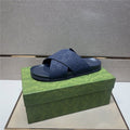 Men‘s Genuine Leather Slide Sandals Summer Outdoor Casual Flip Flops Anti-Slip Beach & Streetwear Sandals