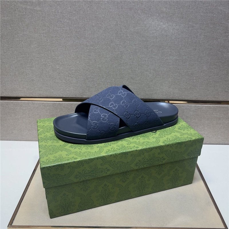 Men‘s Genuine Leather Slide Sandals | Summer Outdoor Casual Flip Flops | Anti-Slip Beach & Streetwear Sandals | 3001