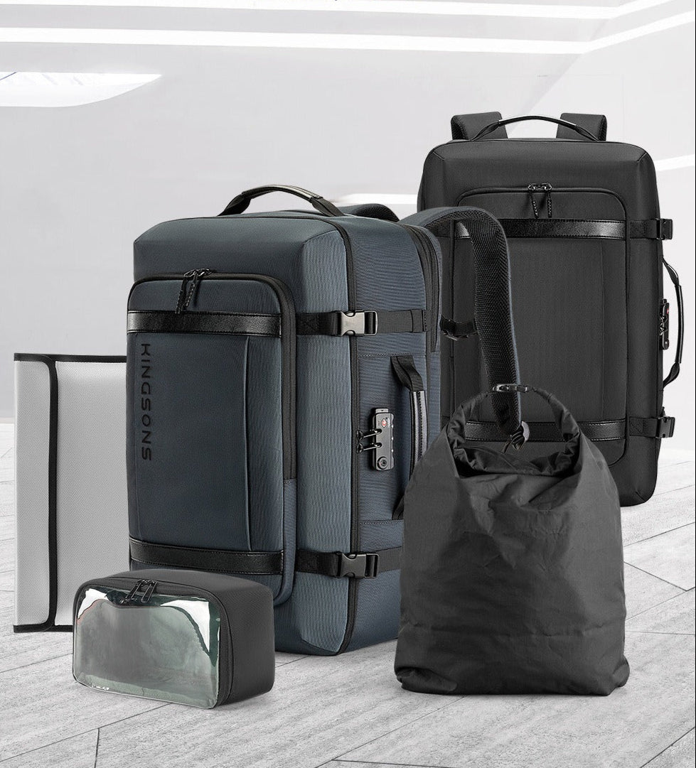 Kingsons Reiserucksack – Erweiterbare 35L/45L Laptop- &amp; USB-Ladetasche | 3264 