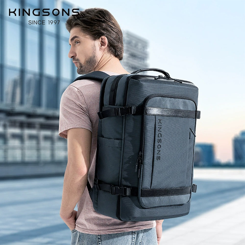 Kingsons Reiserucksack – Erweiterbare 35L/45L Laptop- &amp; USB-Ladetasche | 3264 