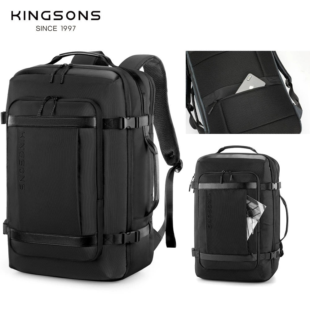 Kingsons Reiserucksack – Erweiterbare 35L/45L Laptop- &amp; USB-Ladetasche | 3264 