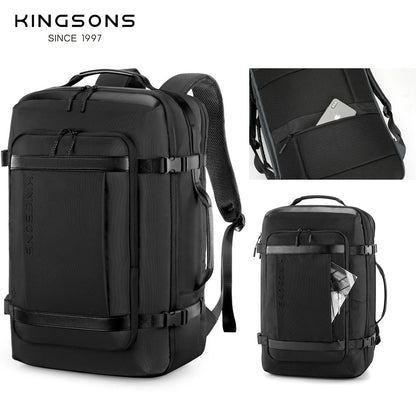 Kingsons Reiserucksack – Erweiterbare 35L/45L Laptop- &amp; USB-Ladetasche | 3264 