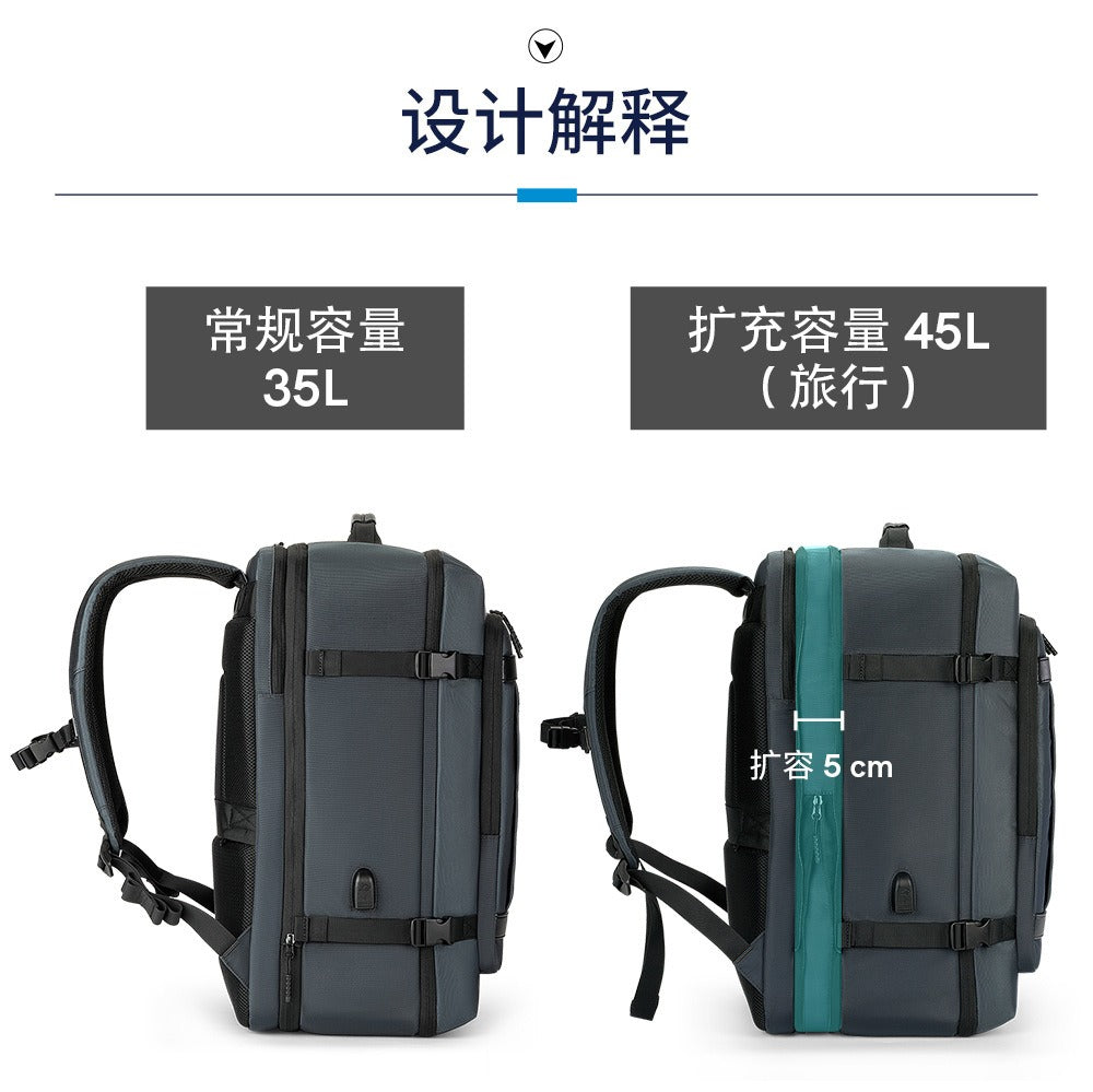 Kingsons Reiserucksack – Erweiterbare 35L/45L Laptop- &amp; USB-Ladetasche | 3264 