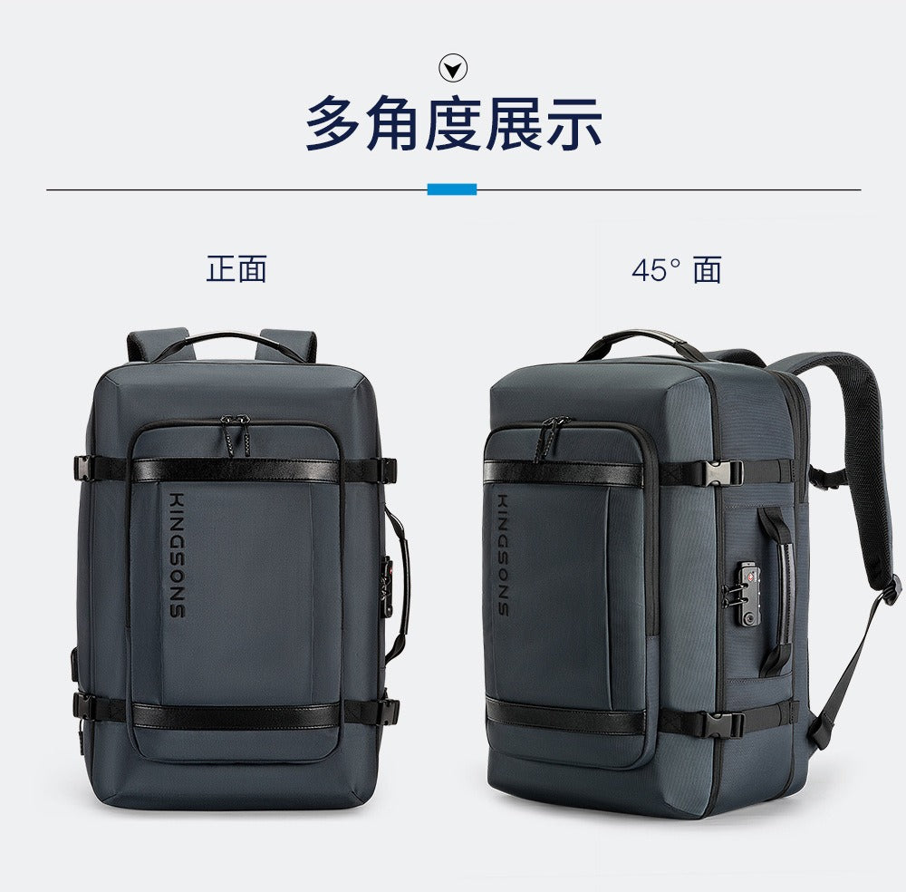 Kingsons Reiserucksack – Erweiterbare 35L/45L Laptop- &amp; USB-Ladetasche | 3264 
