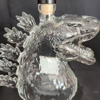 Godzilla Whiskey Bottle Collectible Monster-Shaped Glass Decanter 300ml Novelty Liquor Container for Home Bar & Gifts