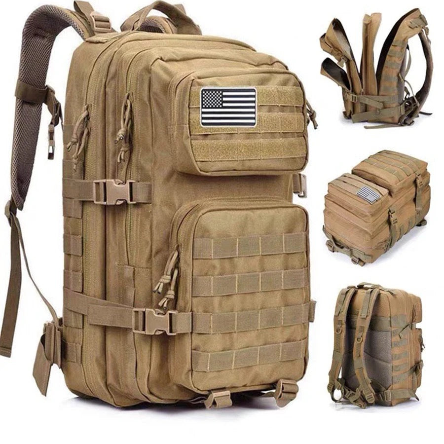 Neue Trending Tragbare Molle Tasche 45L Berg Reise Gepäck Oxford Taktische Rucksack 