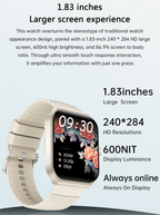 Smartwatch-Armband mit Bluetooth-Anruf, Gesundheitsüberwachung und Sport-Tracker für Männer und Frauen | Z88