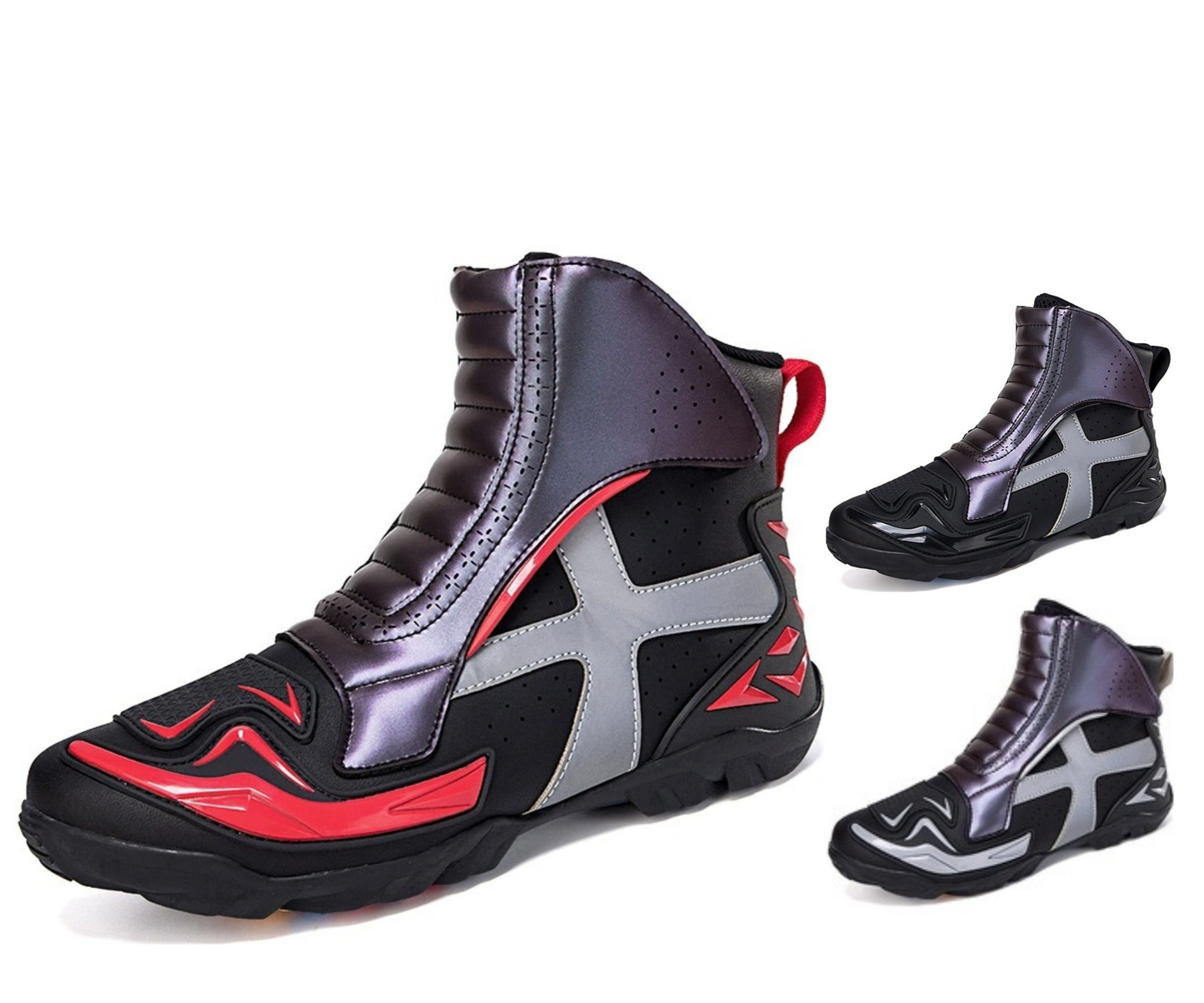 Top Quality Men's Waterproof Trainers Off-Road Motorcycle Shoes - Racing & Travel Riding Footwear Boots | QK258