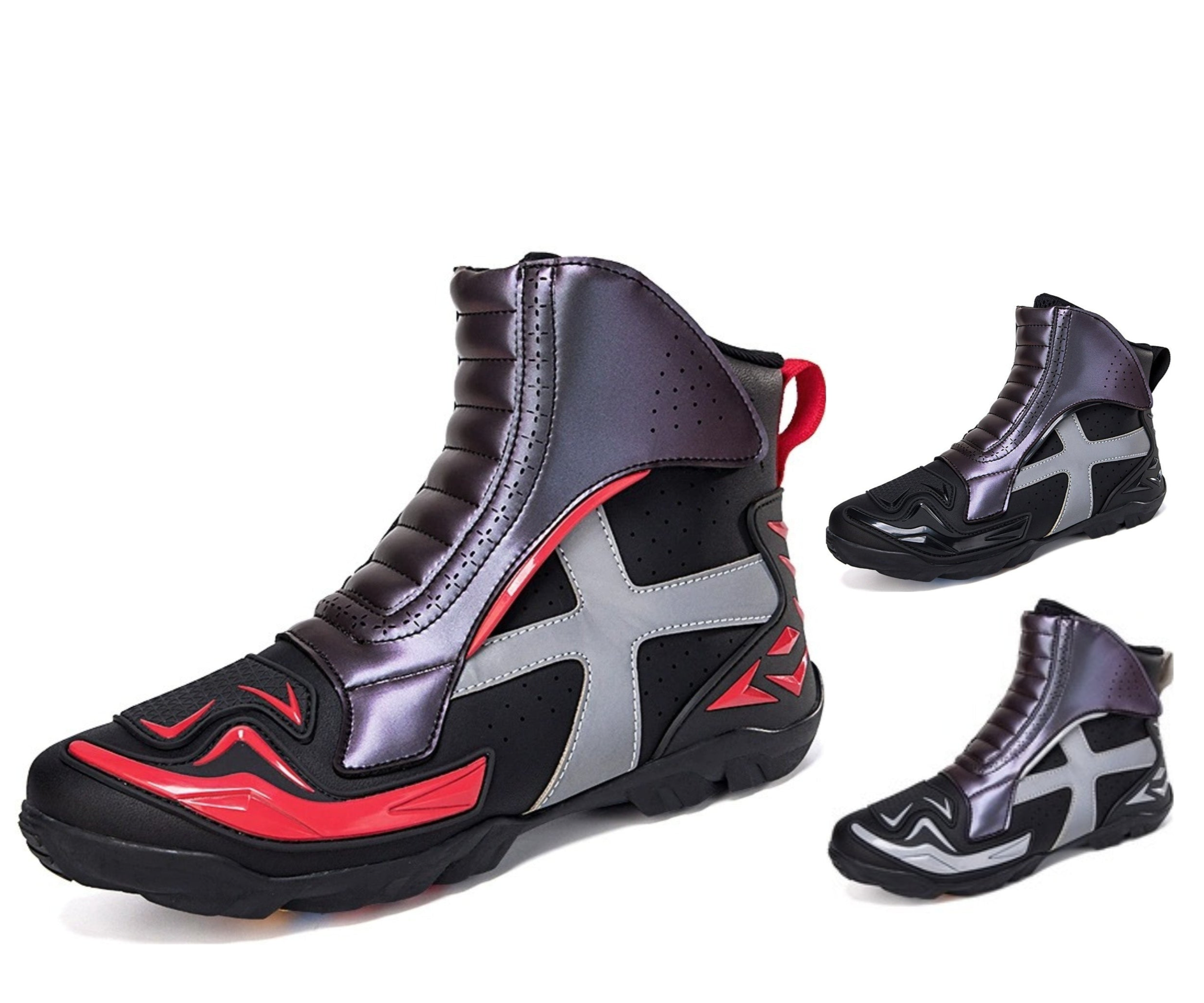Hochwertige wasserdichte Herren-Turnschuhe für Offroad-Motorradschuhe - Renn- und Reise-Reitschuhe | QK258 
