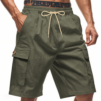 Herren-Cargo-Shorts mit Cord-Textur – Sommer-Utility-Shorts mit entspannter Passform | CFT-1 