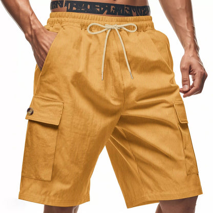 Herren-Cargo-Shorts mit Cord-Textur – Sommer-Utility-Shorts mit entspannter Passform | CFT-1 
