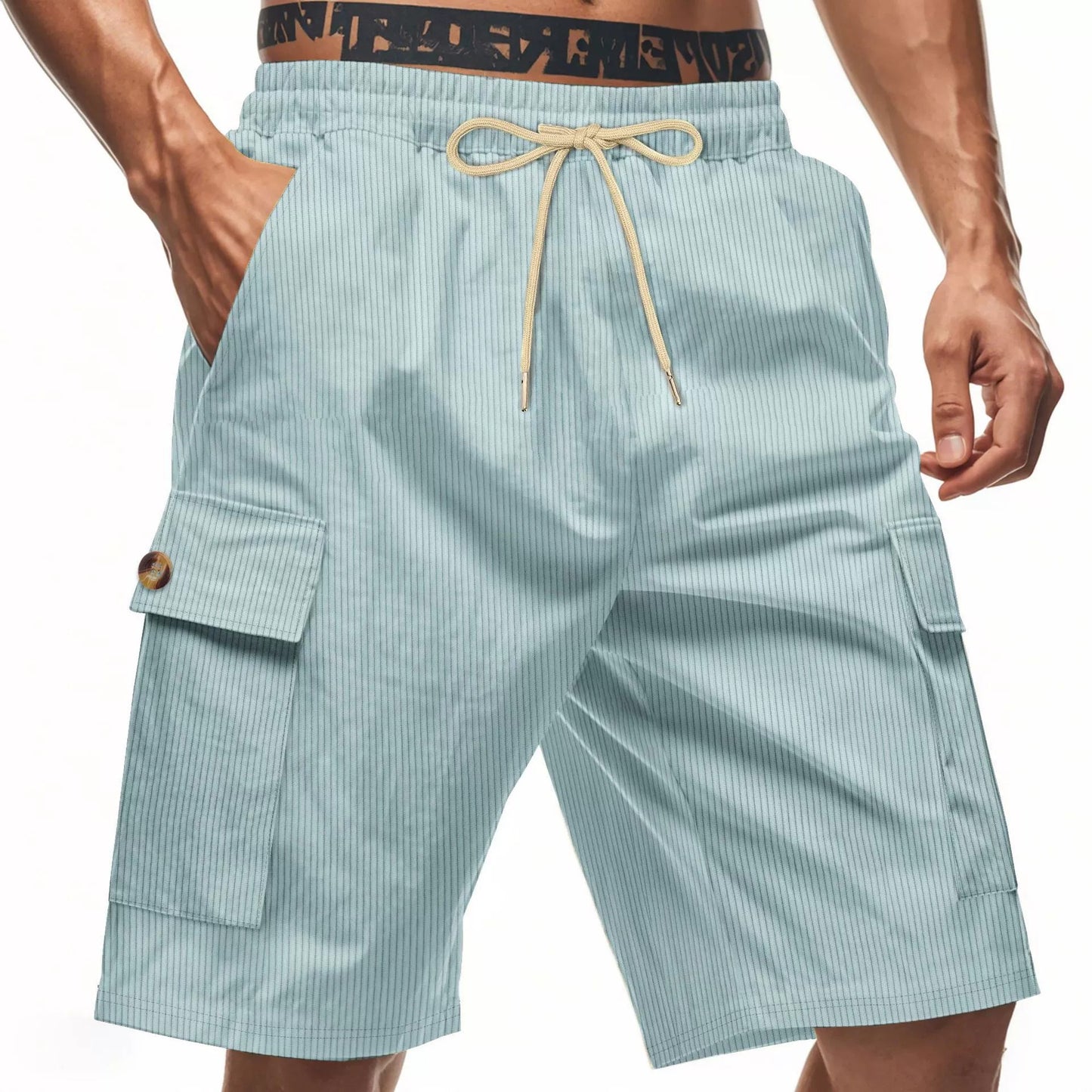 Herren-Cargo-Shorts mit Cord-Textur – Sommer-Utility-Shorts mit entspannter Passform | CFT-1 