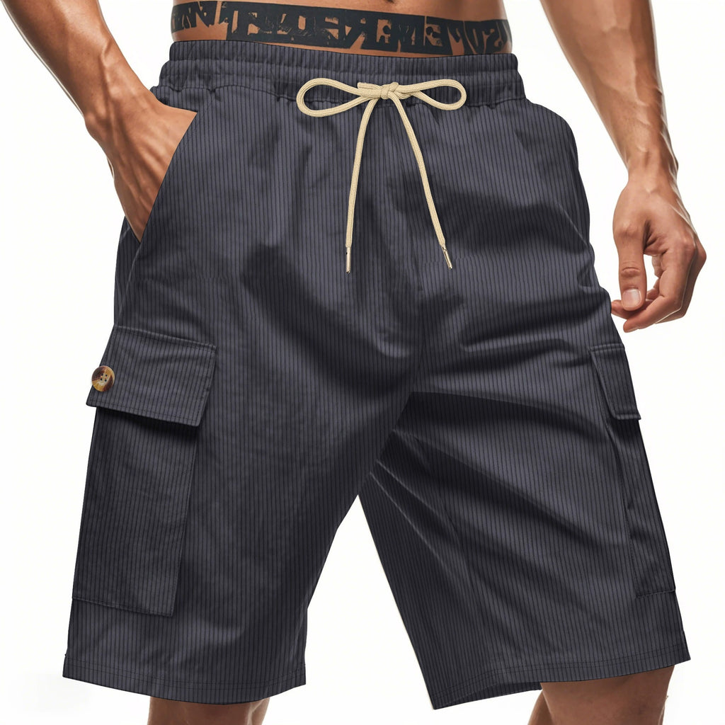 Herren-Cargo-Shorts mit Cord-Textur – Sommer-Utility-Shorts mit entspannter Passform | CFT-1 