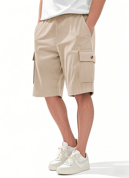 Herren-Cargo-Shorts mit Cord-Textur – Sommer-Utility-Shorts mit entspannter Passform | CFT-1 
