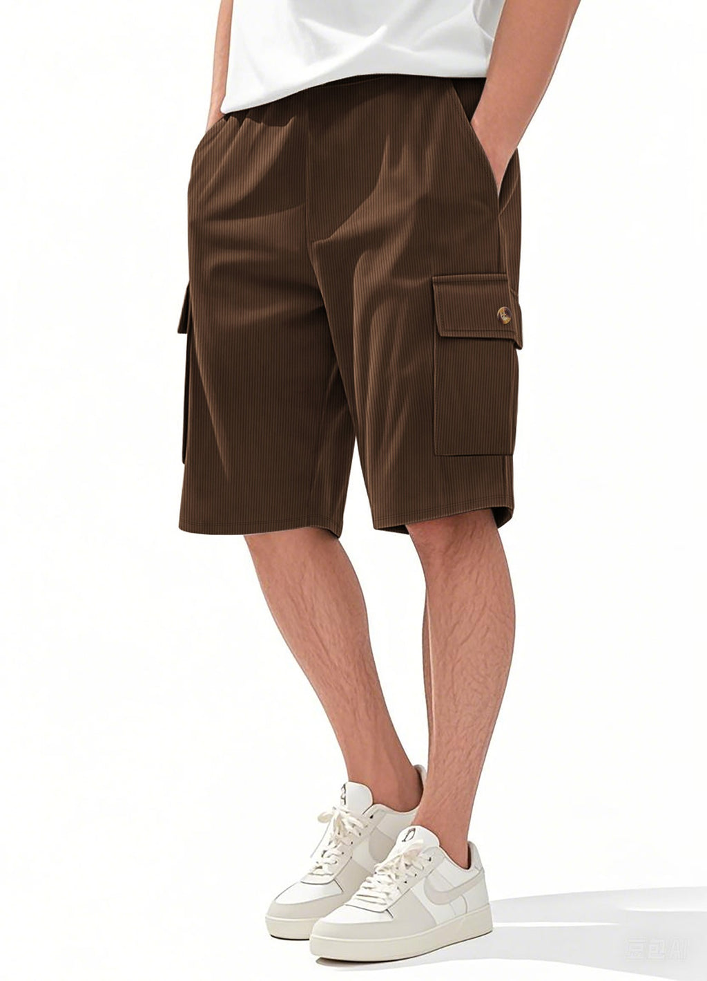 Herren-Cargo-Shorts mit Cord-Textur – Sommer-Utility-Shorts mit entspannter Passform | CFT-1 