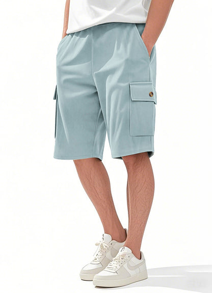 Herren-Cargo-Shorts mit Cord-Textur – Sommer-Utility-Shorts mit entspannter Passform | CFT-1 
