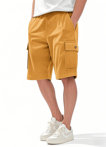 Herren-Cargo-Shorts mit Cord-Textur – Sommer-Utility-Shorts mit entspannter Passform | CFT-1 