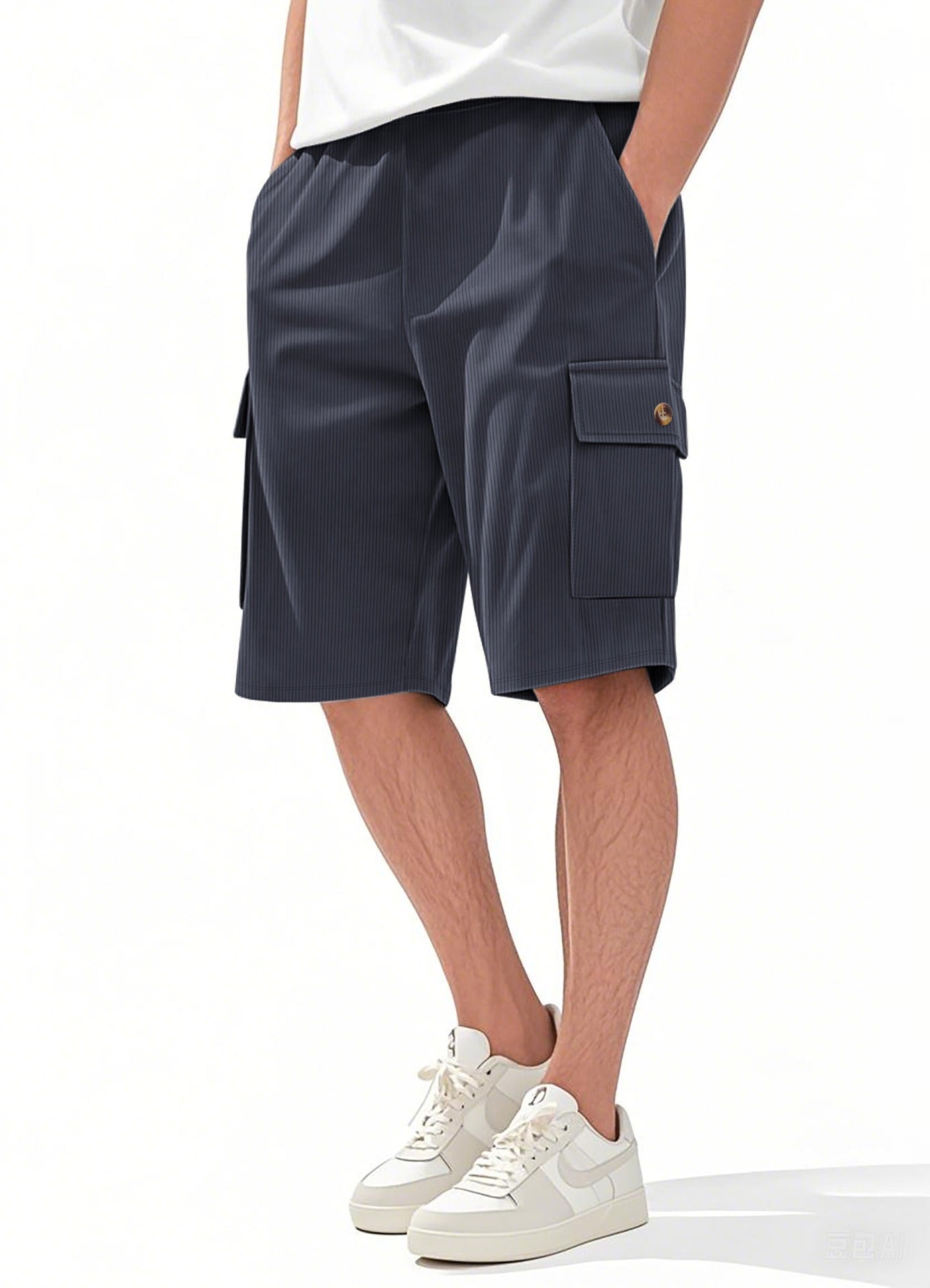 Herren-Cargo-Shorts mit Cord-Textur – Sommer-Utility-Shorts mit entspannter Passform | CFT-1 