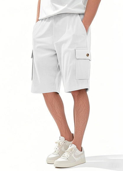 Herren-Cargo-Shorts mit Cord-Textur – Sommer-Utility-Shorts mit entspannter Passform | CFT-1 