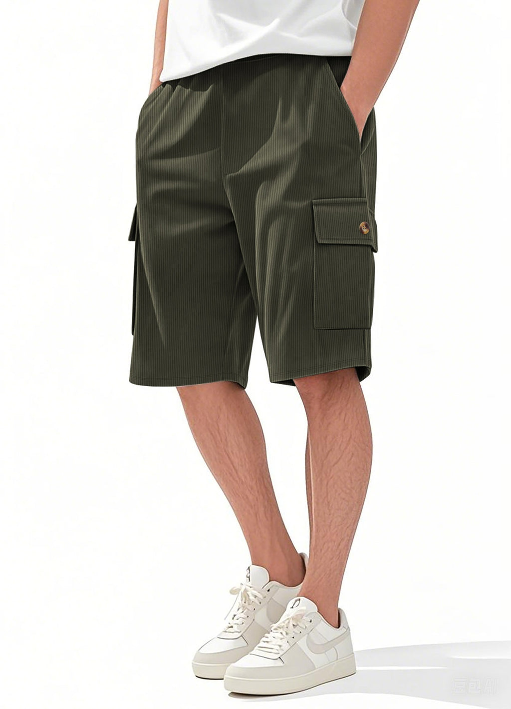 Herren-Cargo-Shorts mit Cord-Textur – Sommer-Utility-Shorts mit entspannter Passform | CFT-1 