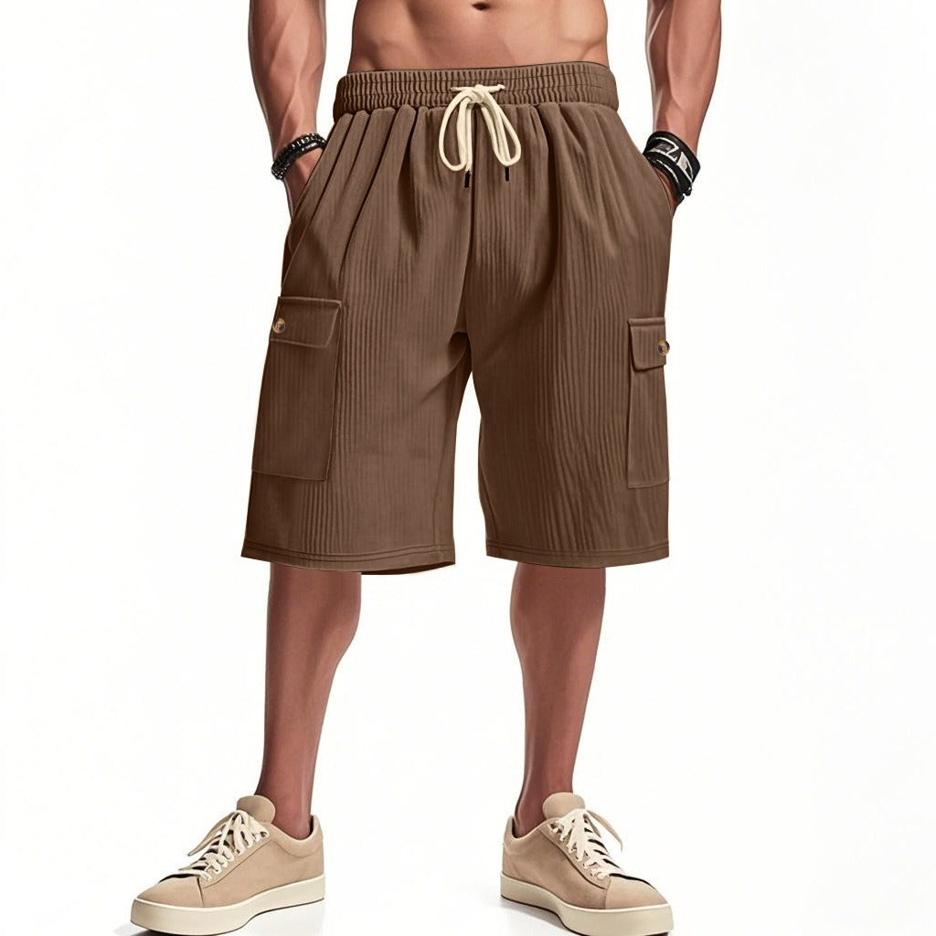 Herren-Cargo-Shorts mit Cord-Textur – Sommer-Utility-Shorts mit entspannter Passform | CFT-1 