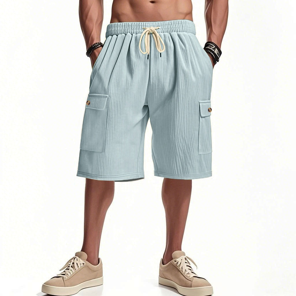 Herren-Cargo-Shorts mit Cord-Textur – Sommer-Utility-Shorts mit entspannter Passform | CFT-1 