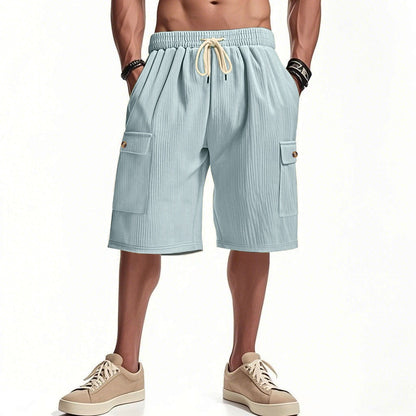 Herren-Cargo-Shorts mit Cord-Textur – Sommer-Utility-Shorts mit entspannter Passform | CFT-1 