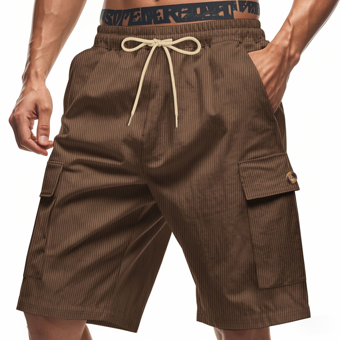Herren-Cargo-Shorts mit Cord-Textur – Sommer-Utility-Shorts mit entspannter Passform | CFT-1 
