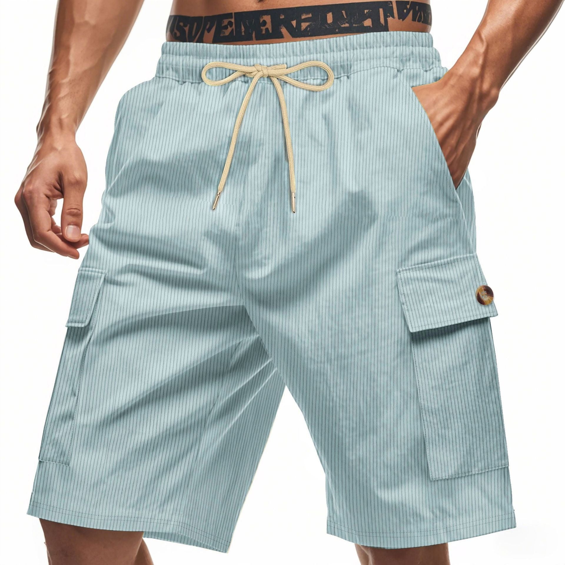 Herren-Cargo-Shorts mit Cord-Textur – Sommer-Utility-Shorts mit entspannter Passform | CFT-1 