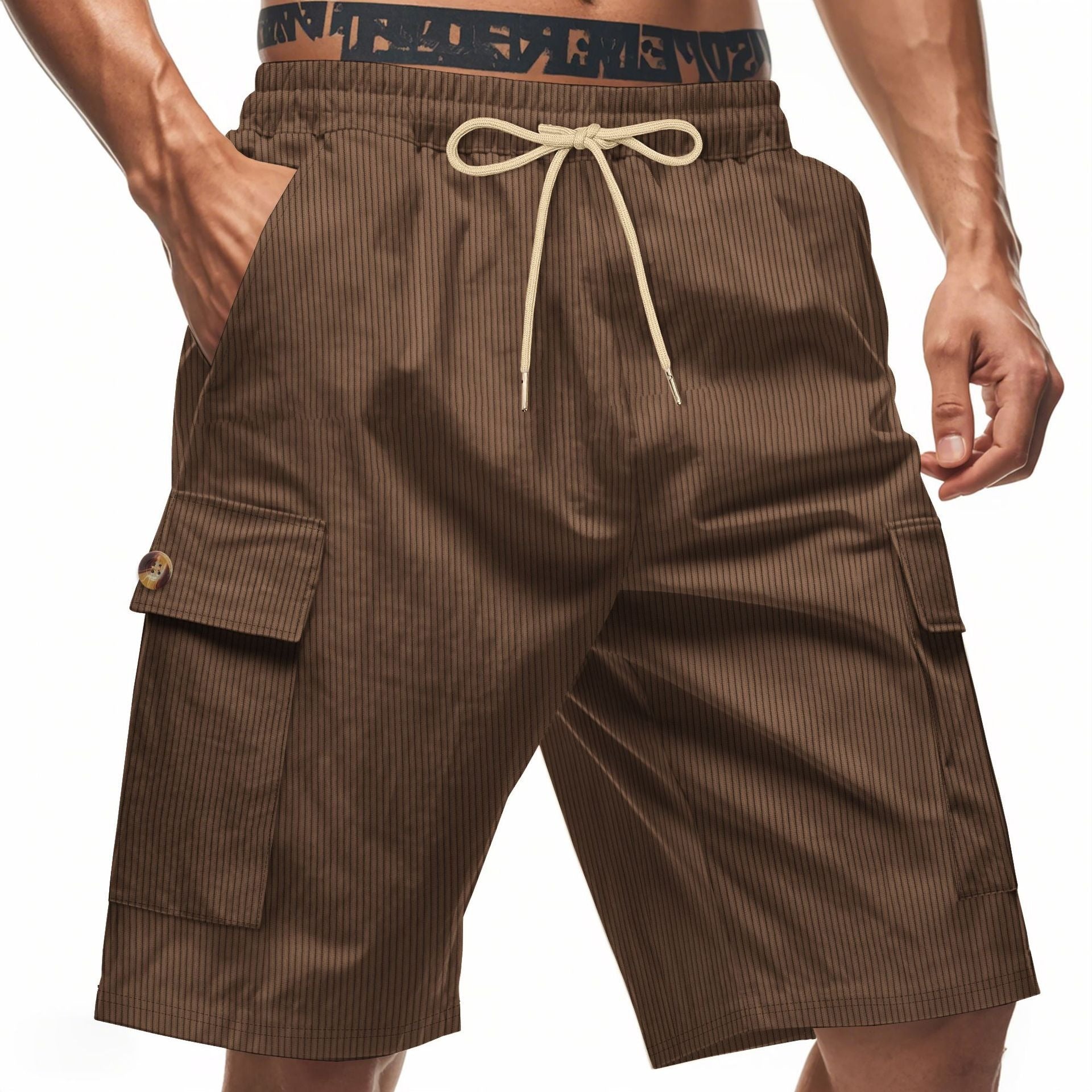 Herren-Cargo-Shorts mit Cord-Textur – Sommer-Utility-Shorts mit entspannter Passform | CFT-1 