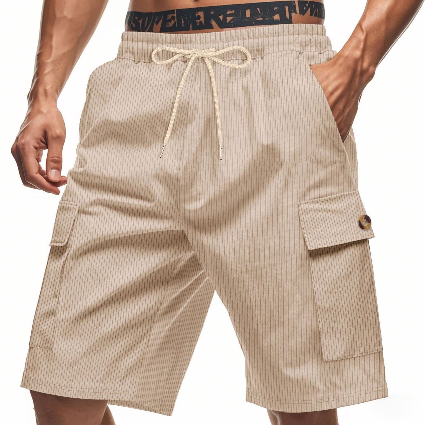 Herren-Cargo-Shorts mit Cord-Textur – Sommer-Utility-Shorts mit entspannter Passform | CFT-1 
