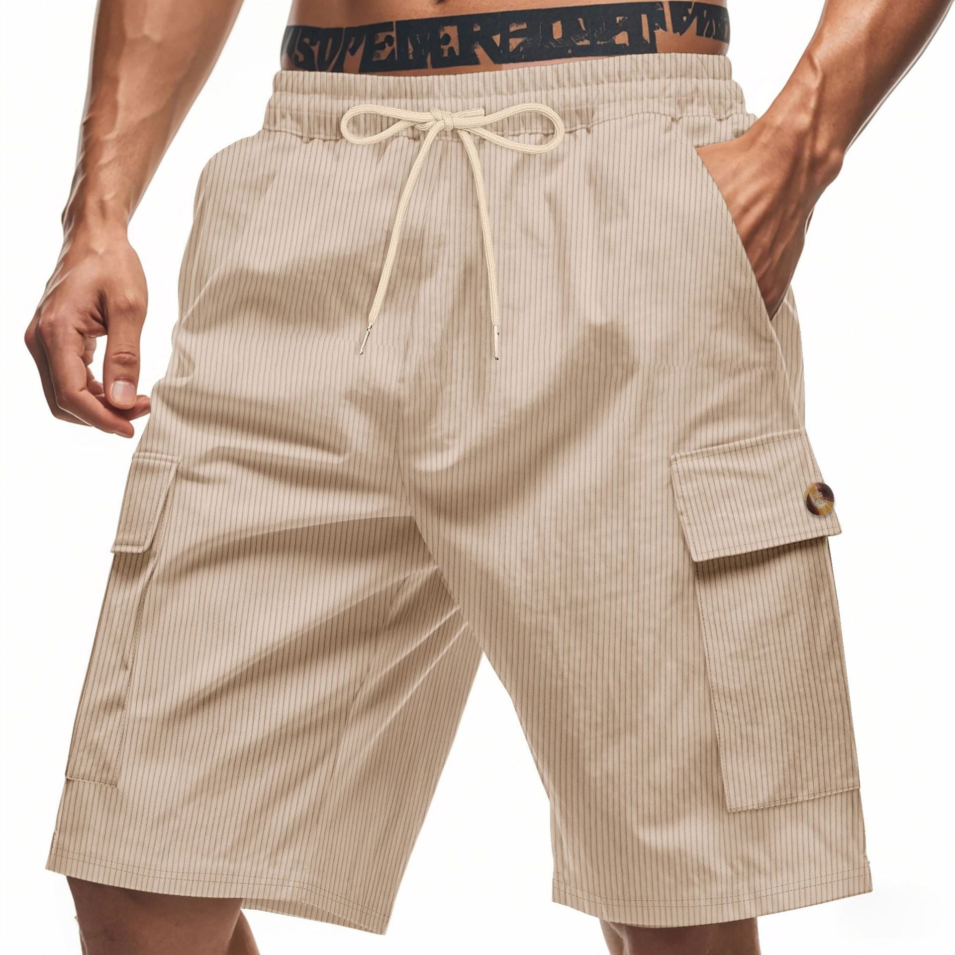 Herren-Cargo-Shorts mit Cord-Textur – Sommer-Utility-Shorts mit entspannter Passform | CFT-1 