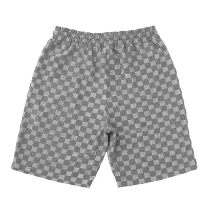 Trendiges Herren-Poloshirt mit Schachbrettmuster und passenden Shorts, zweiteiliges Sommer-Outfit-Set | CW-25