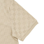 Trendiges Herren-Poloshirt mit Schachbrettmuster und passenden Shorts, zweiteiliges Sommer-Outfit-Set | CW-25