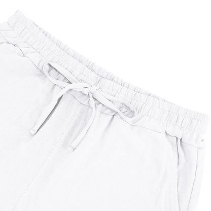 Herren Sommer Leinen Kapuzenhemd &amp; Shorts Set Leichtes Casual Beachwear Set | CW15 
