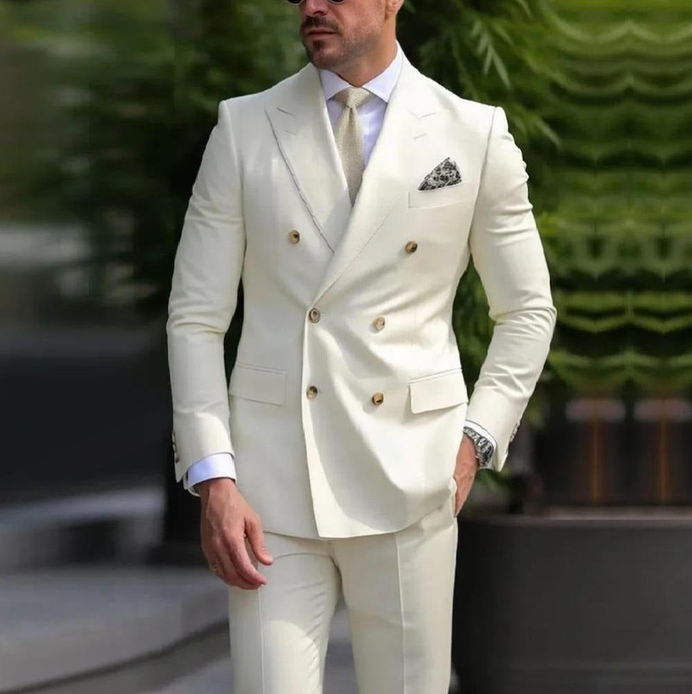 Men's Premium 2pcs Suits – Formal Wedding Groom Attire | 001