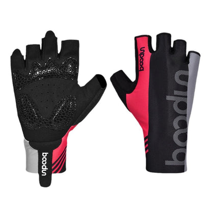 Boodun Halbfinger-Fahrradhandschuhe – Atmungsaktive Anti-Rutsch-Fahrradhandschuhe | 2191159