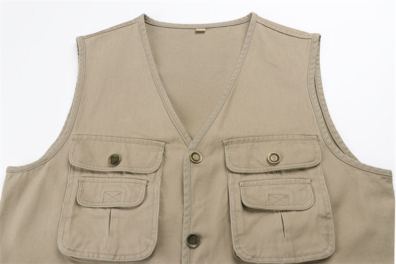 Herren Outdoor Multi-Pocket Angelweste Ärmellose Atmungsaktive Jacke | D210-N701 