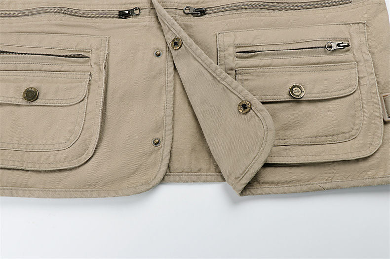 Herren Outdoor Multi-Pocket Angelweste Ärmellose Atmungsaktive Jacke | D210-N701 